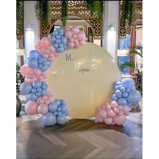 Купить Круглая фотозона из шаров №6 - магазин воздушных шариков