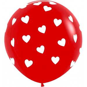 Воздушный шар для свадьбы Классические, Красный 90 см