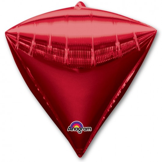 Купить Шар 3D Алмаз красный 44 см - магазин воздушных шариков