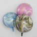Купить Шар 3D Сфера, Мрамор, Золотая нить, Агат - магазин воздушных шариков