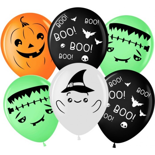 Купить Воздушный Шар Привидения на Хэллоуин, Ассорти - магазин воздушных шариков