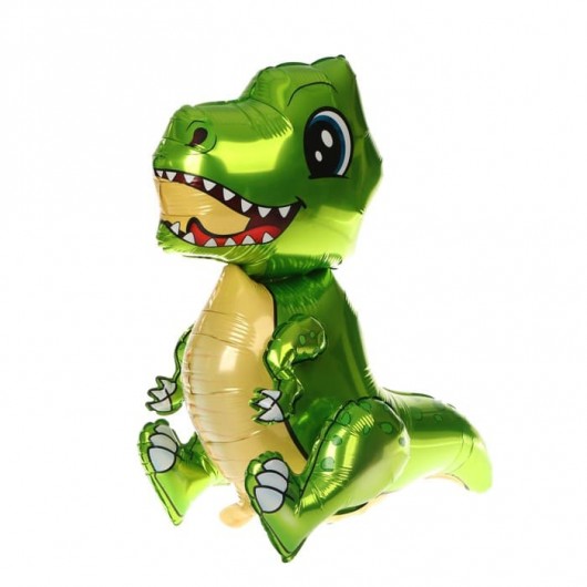 Купить Шар Ходячая Фигура, Маленький динозавр, Зеленый - магазин воздушных шариков