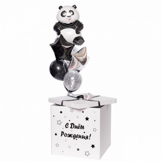 Купить Коробка сюрприз (Панда) - магазин воздушных шариков