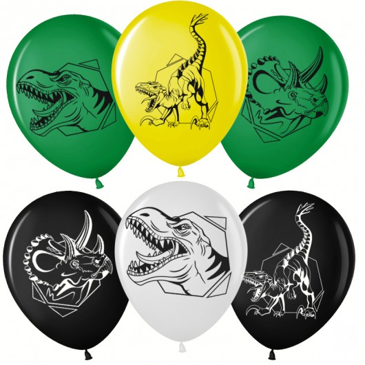 Купить Воздушный шар Эра Динозавров, Ассорти - магазин воздушных шариков