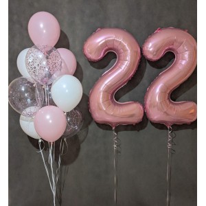 Композиция из шаров на день рождения 22