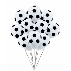 Облако шаров футбольный мяч белый