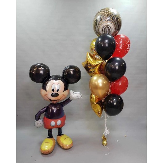 Купить Композиция из шаров Микки Маус - магазин воздушных шариков