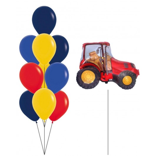 Купить Фонтан из шаров трактор - магазин воздушных шариков