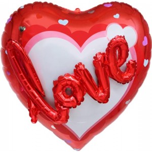Шар Сердце 3D Love Красный