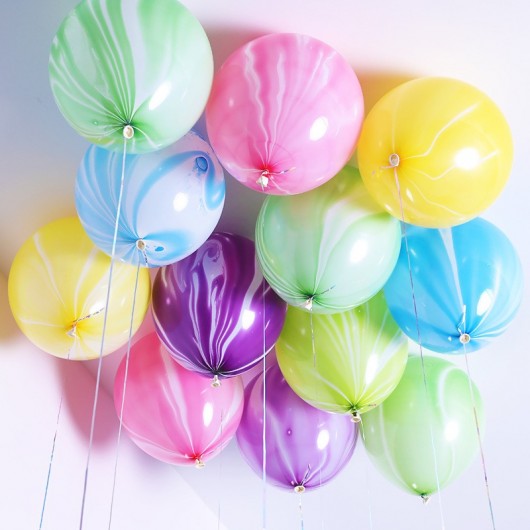 Купить Шары под потолок агаты ассорти - магазин воздушных шариков